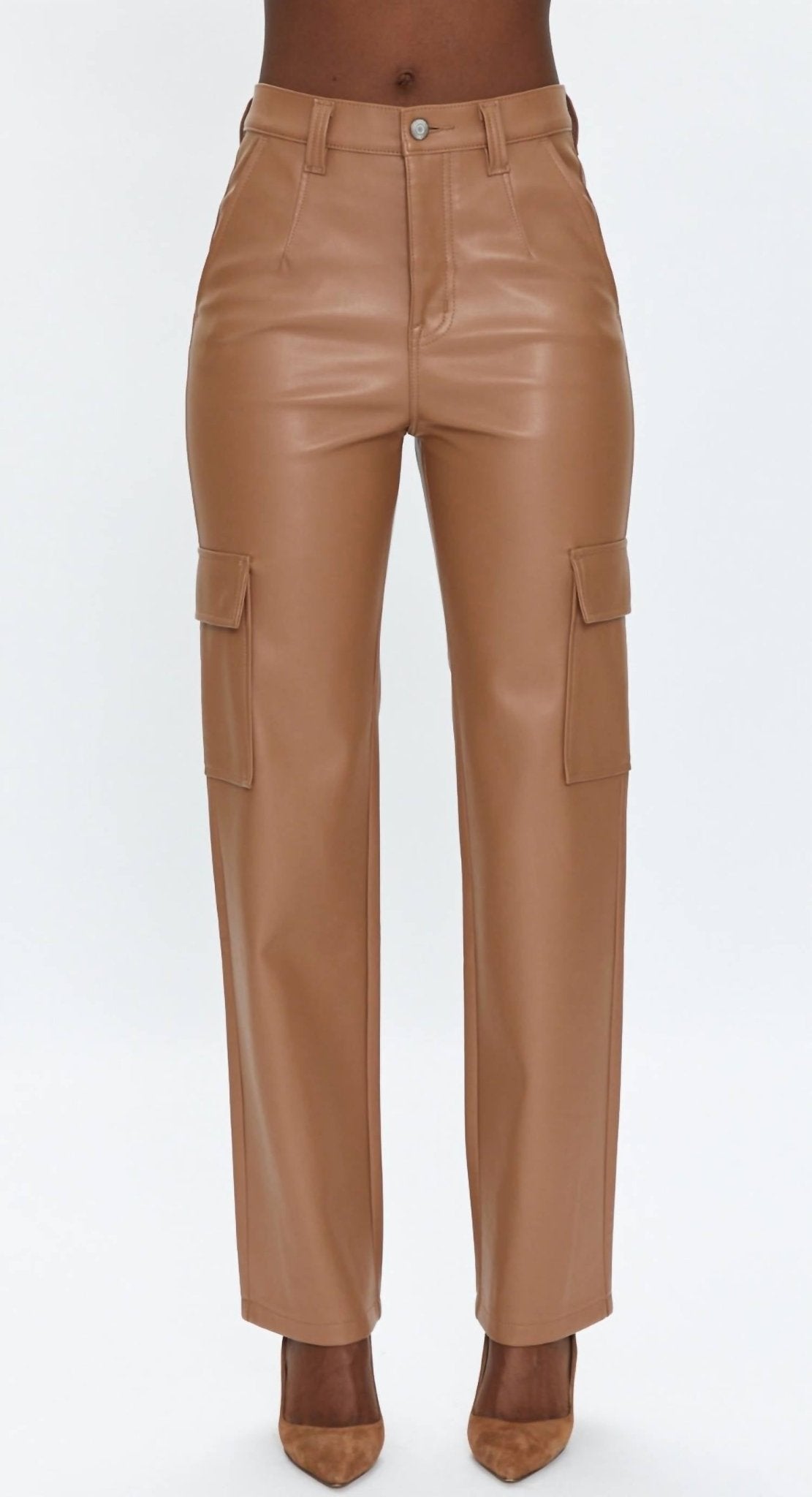 Pistola - Cassie Super High Rise Pants - brown - clothing - pants