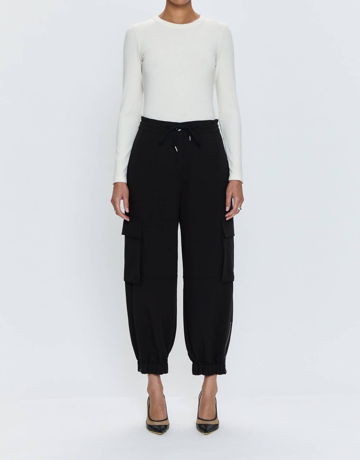 Pistola - Dakota Cargo Pant - black - clothing - pants