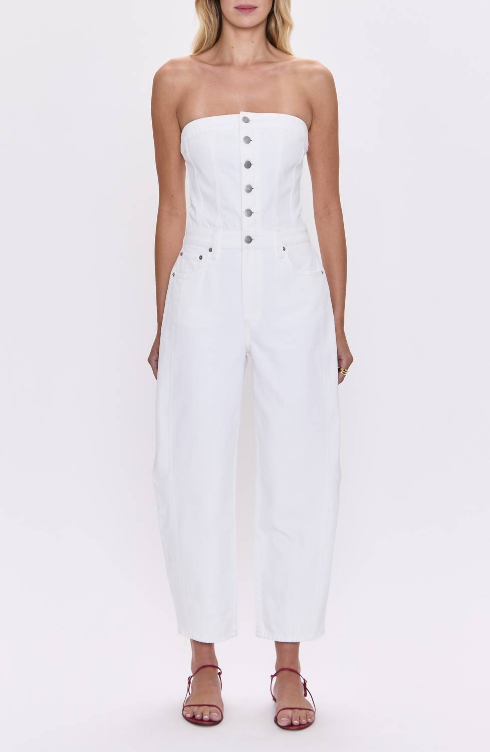 Pistola - Daphine Strapless Denim Jumpsuit