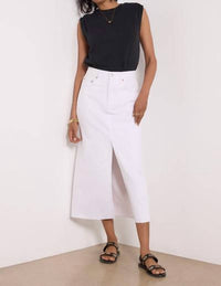 Pistola - Denim Alice Midi Skirt - clothing - cotton - blend - knee - length - skirts