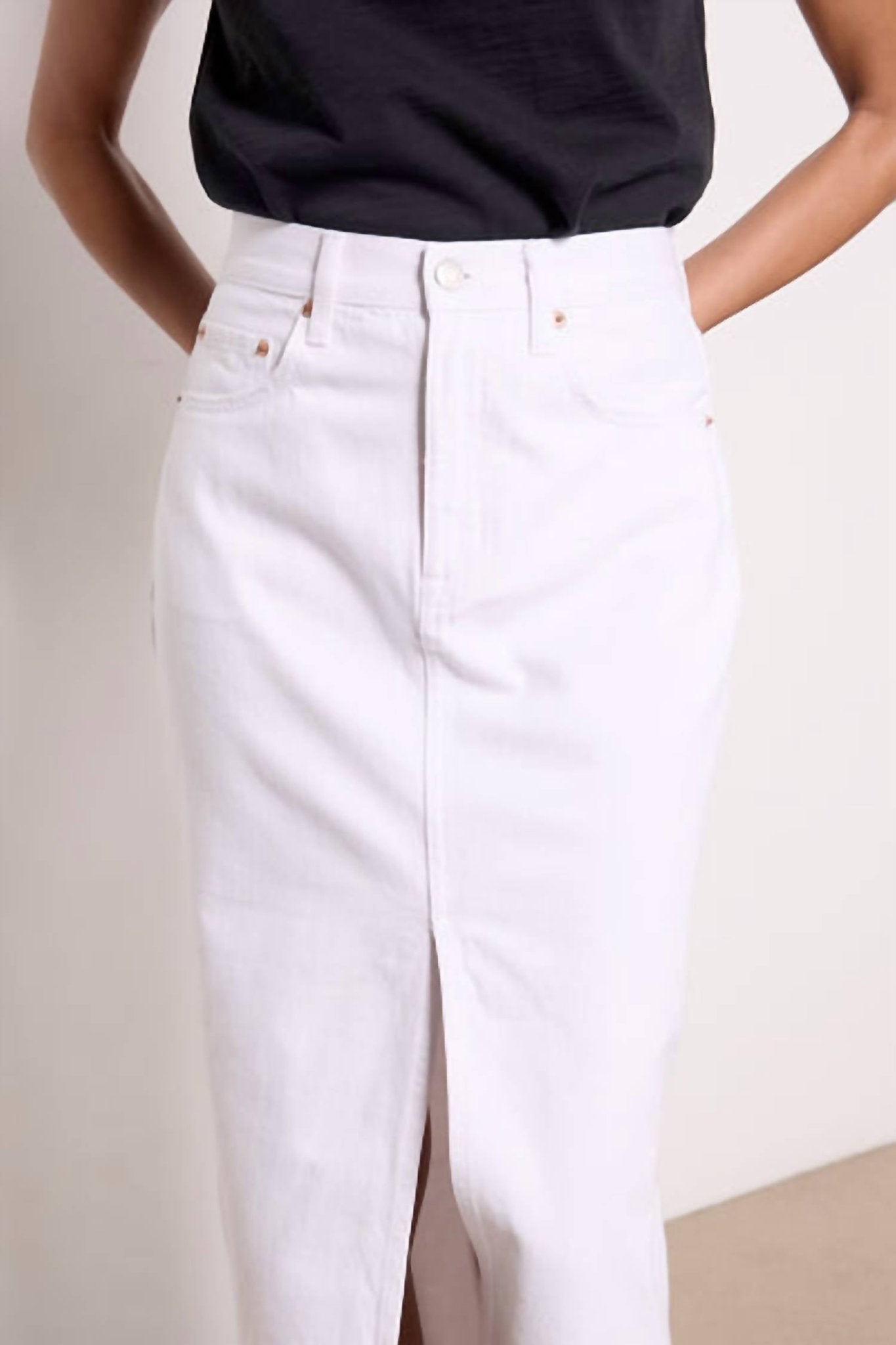 Pistola - Denim Alice Midi Skirt - clothing - cotton - blend - knee - length - skirts