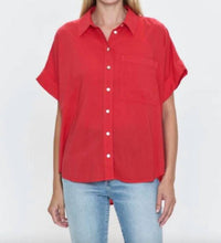 Pistola - Donnie Short Sleeve Button Up Top