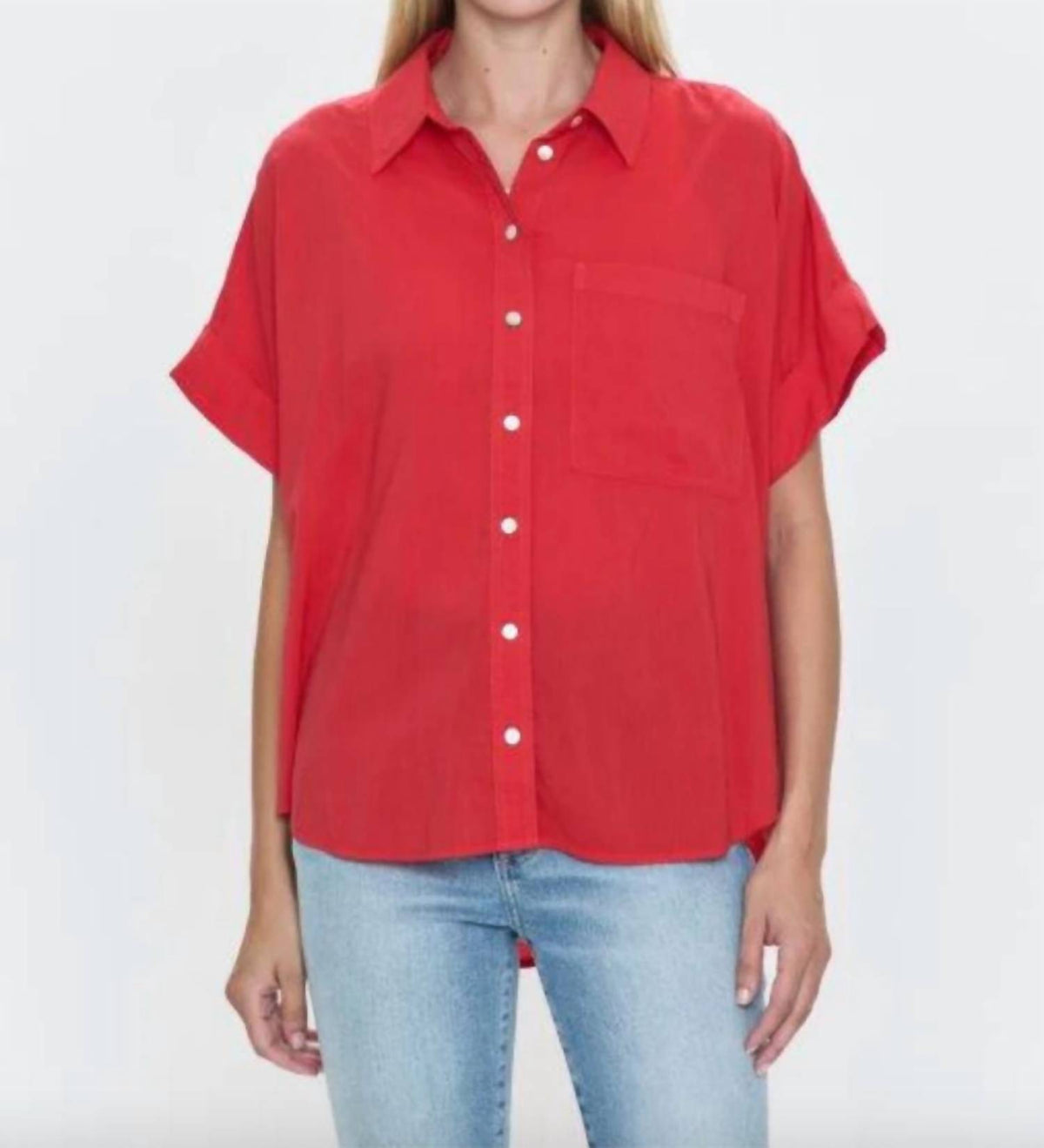 Pistola - Donnie Short Sleeve Button Up Top