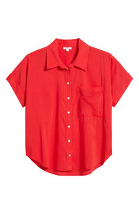 Pistola - Donnie Short Sleeve Button Up Top
