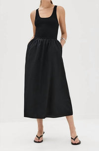 Pistola - Faye Sleeveless Midi Dress - black - clothing - dresses