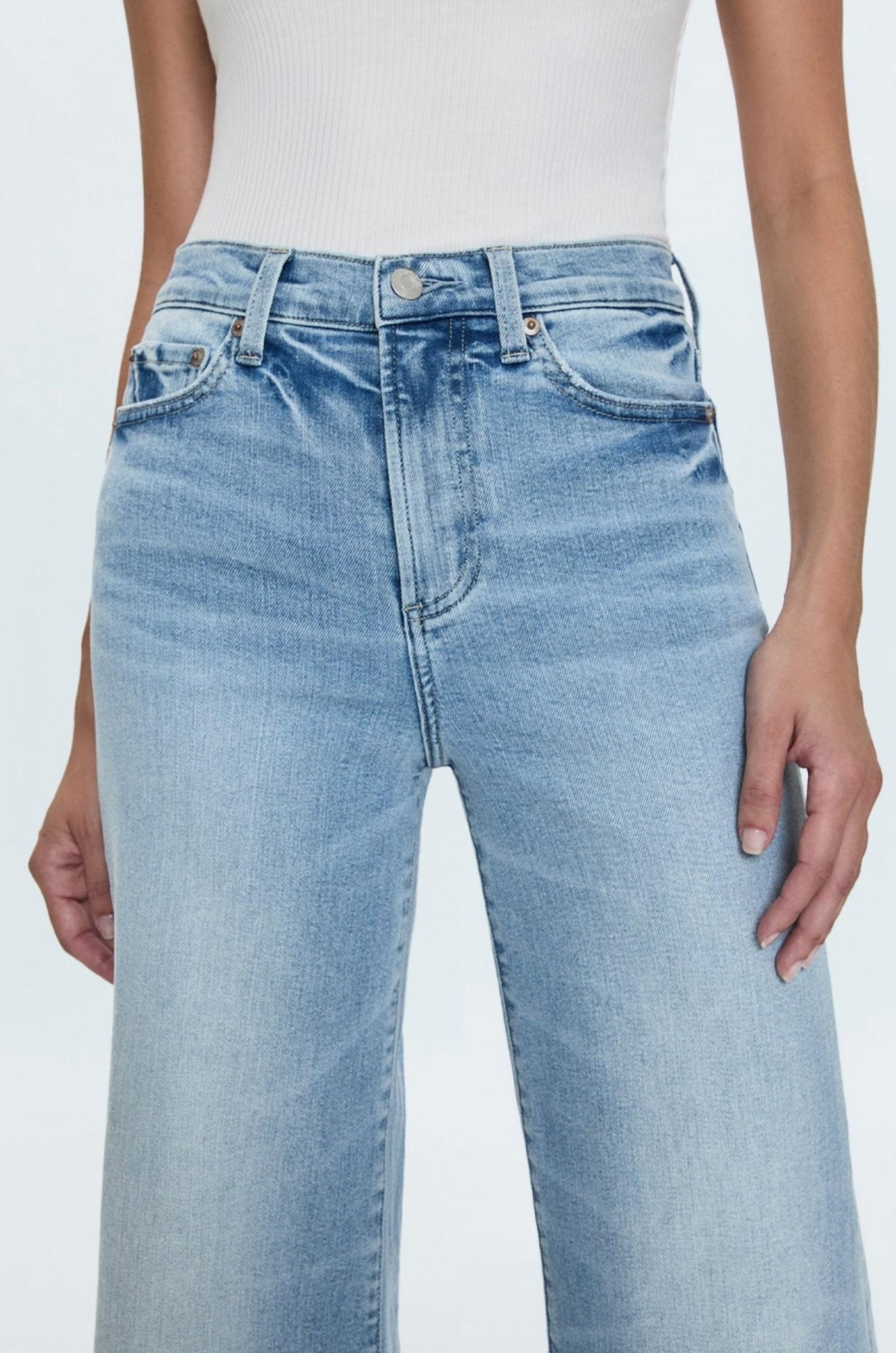 Pistola - Izzy Mid Rise Wide Jean - blue - clothing - cotton - blend
