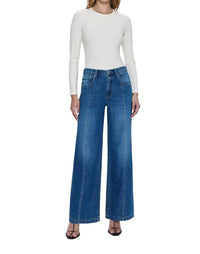 Pistola - Jaydn Low Slung Palazzo Jeans