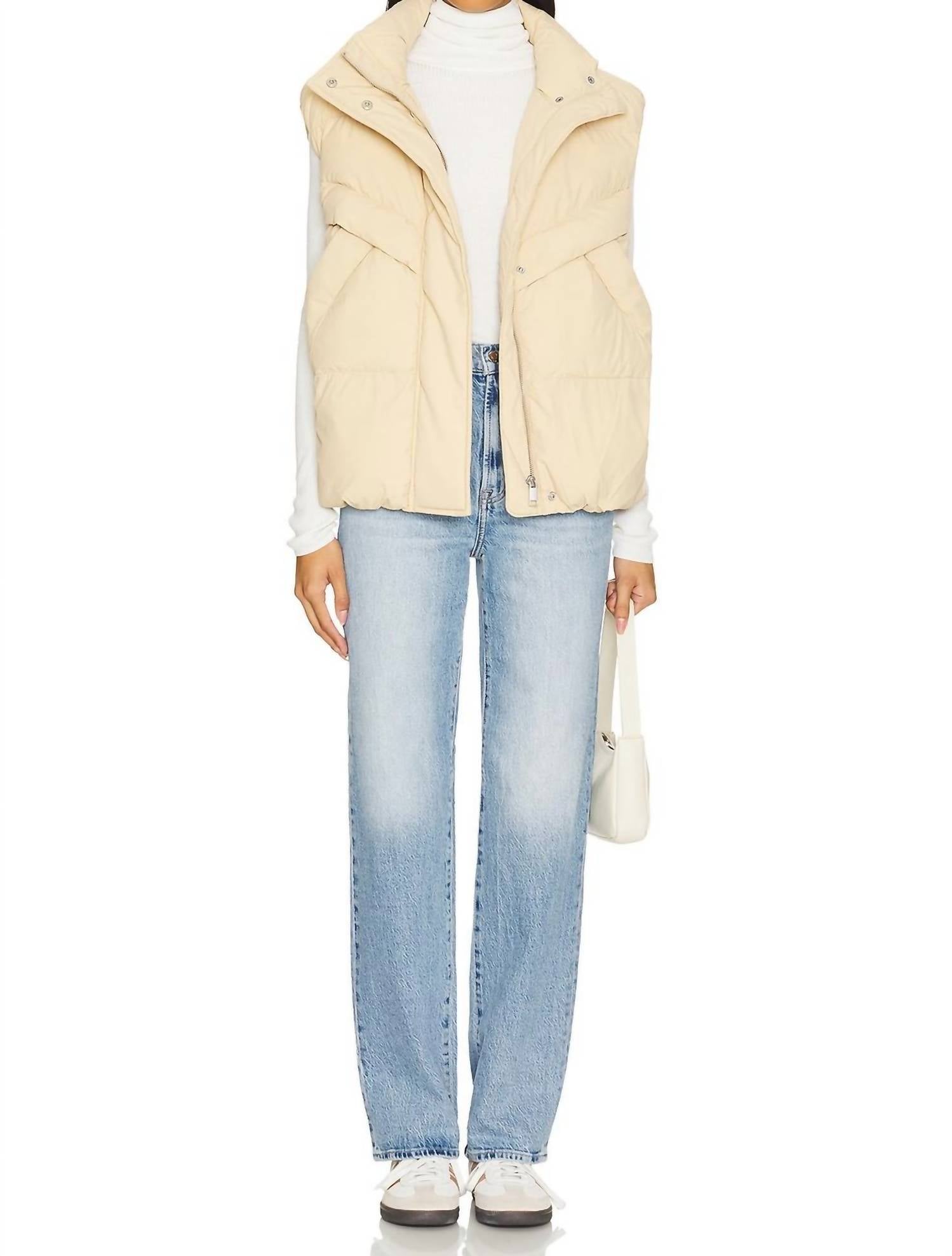 Pistola - Joss Puffed Vest - beige - clothing - jackets