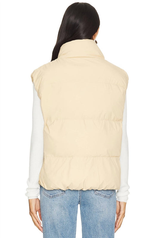 Pistola - Joss Puffed Vest - beige - clothing - jackets