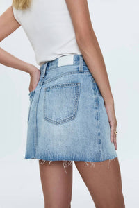 Pistola - Kat High Rise Vintage Skirt - blue - clothing - cotton