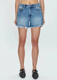 Pistola - Kennedy Mid Rise Shorts - blue - clothing - cotton - blend