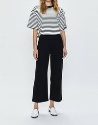 Pistola - Mae Cropped Tee - black - clothing - cotton