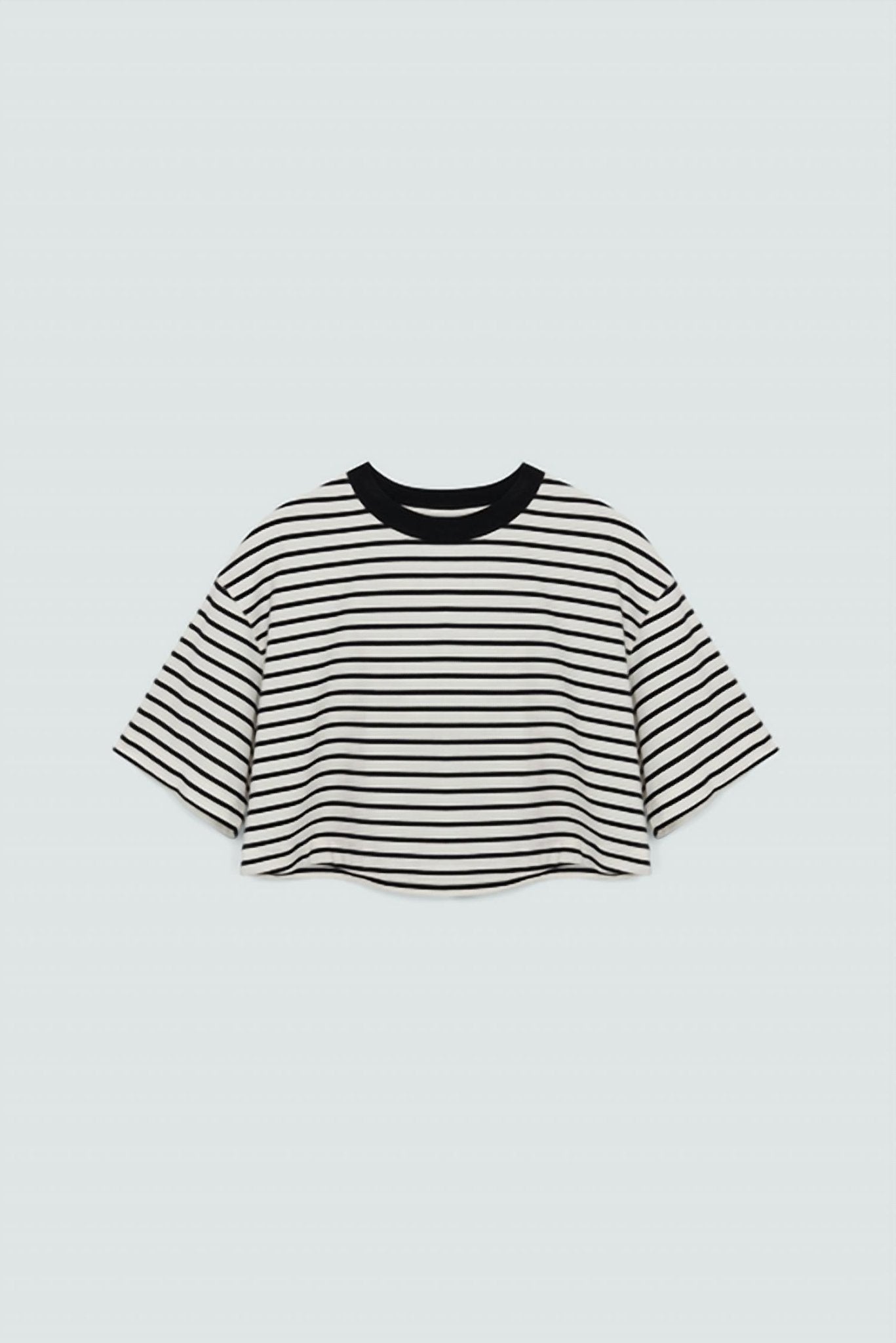 Pistola - Mae Cropped Tee - black - clothing - cotton