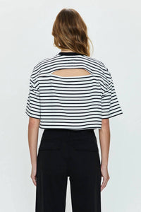 Pistola - Mae Cropped Tee - black - clothing - cotton