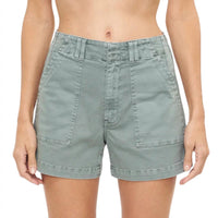 Pistola - Marissa High Rise Utility Short - blue - clothing - cotton - blend