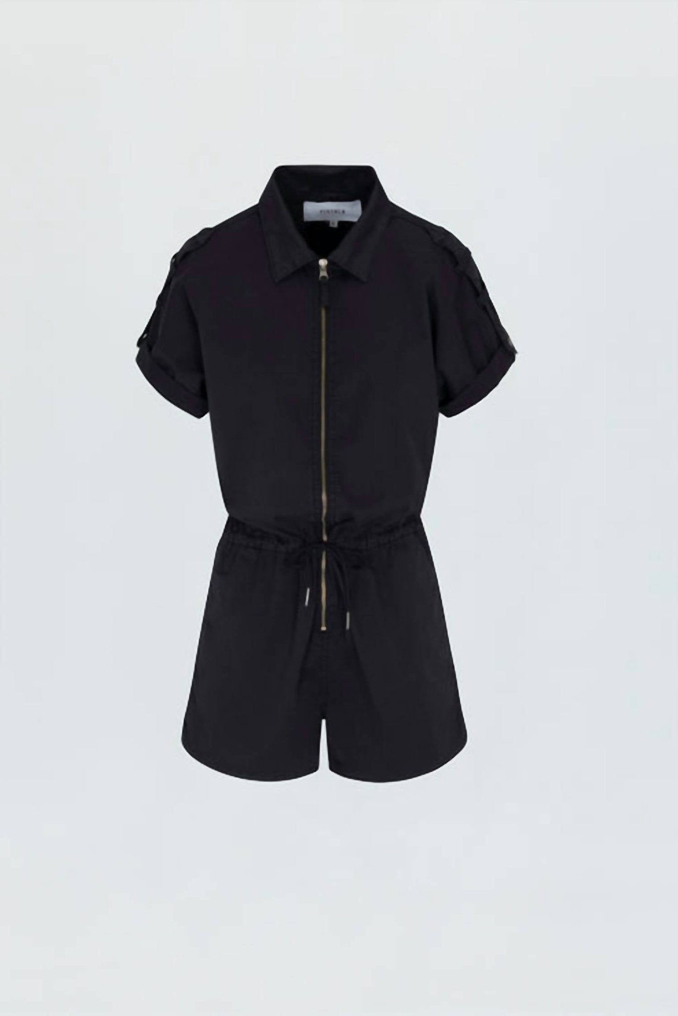 Pistola - Meg Zip Front Romper - black - clothing - cotton - blend