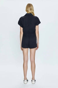 Pistola - Meg Zip Front Romper - black - clothing - cotton - blend
