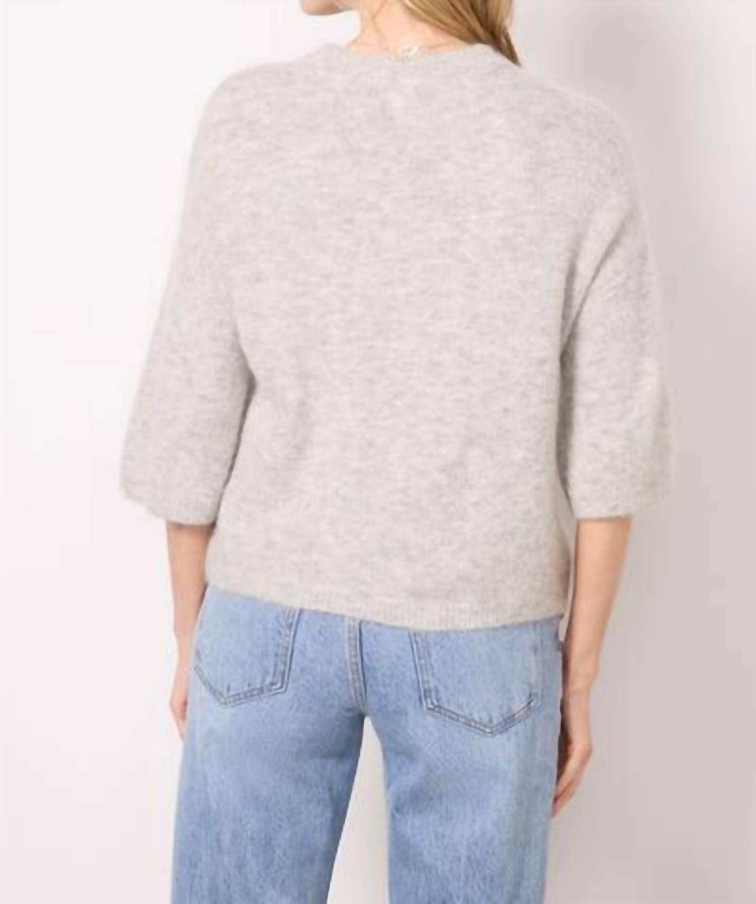 Pistola - Micah Alpaca Blend Sweater - clothing - crew - grey