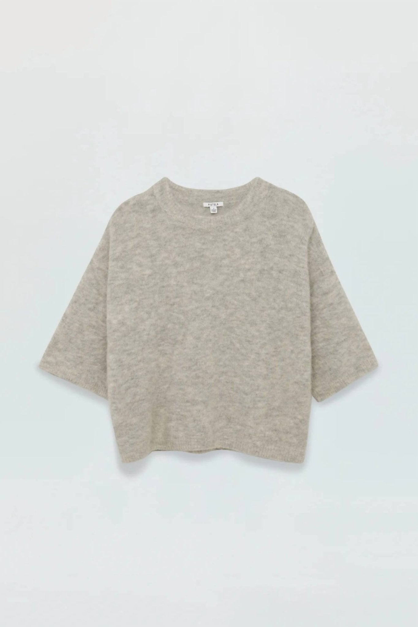 Pistola - Micah Alpaca Blend Sweater - clothing - crew - grey