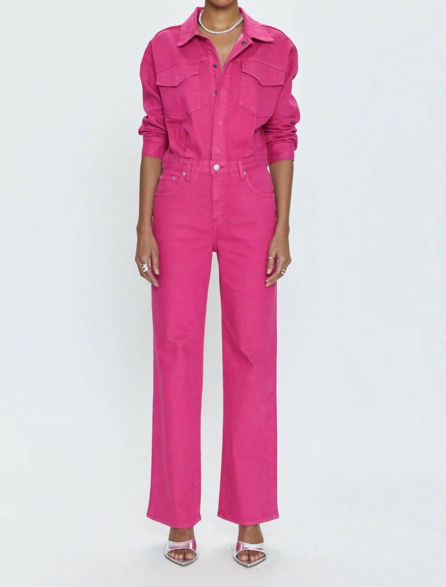 Pistola - Nikkie Long Sleeve Jumpsuit - clothing - cotton - blend - jumpsuits