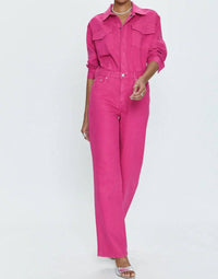 Pistola - Nikkie Long Sleeve Jumpsuit - clothing - cotton - blend - jumpsuits