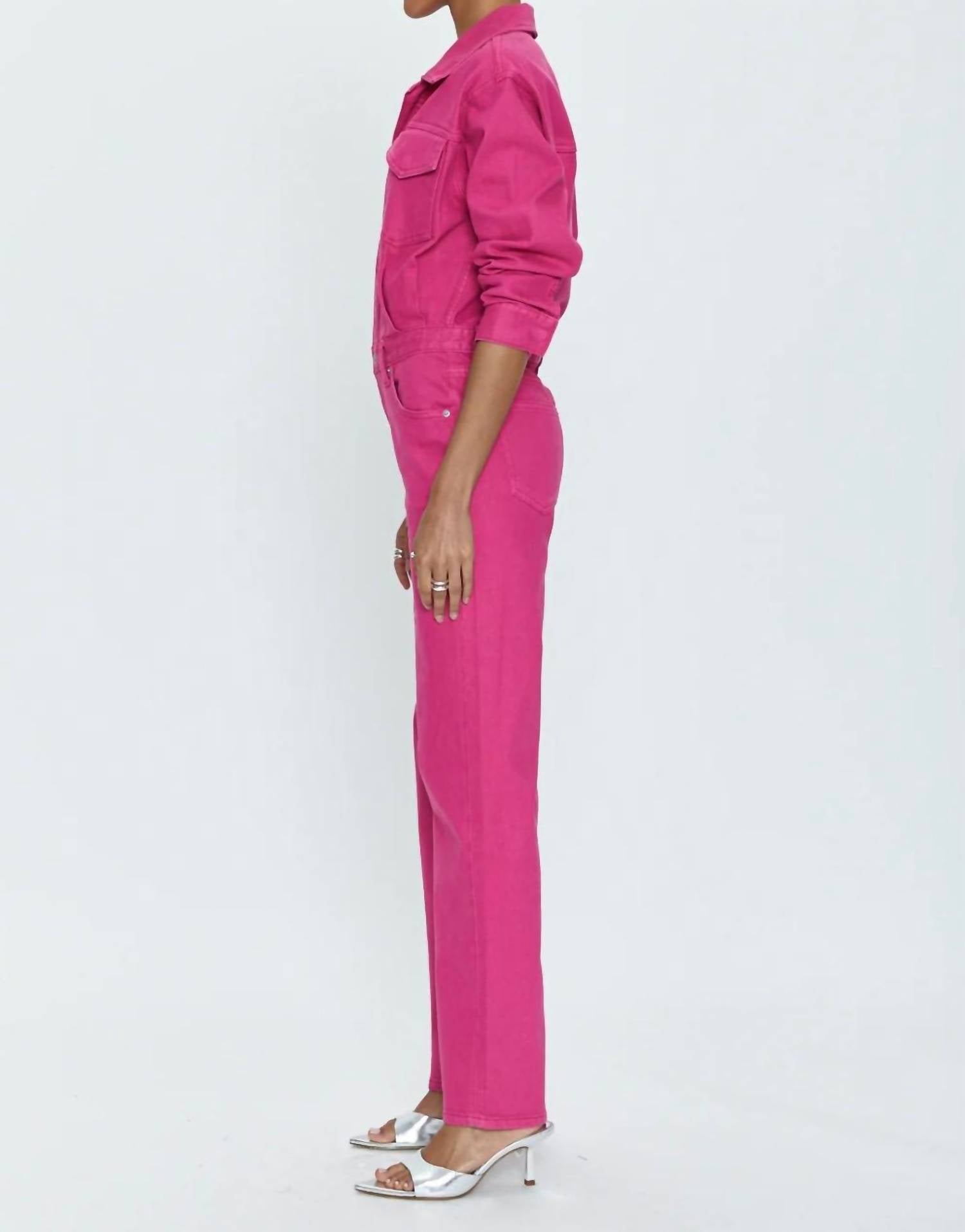Pistola - Nikkie Long Sleeve Jumpsuit - clothing - cotton - blend - jumpsuits