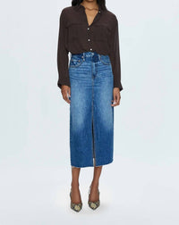 Pistola - Women's Alice Denim Midi Skirt - blue - clothing - cotton