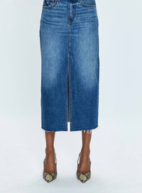 Pistola - Women's Alice Denim Midi Skirt - blue - clothing - cotton