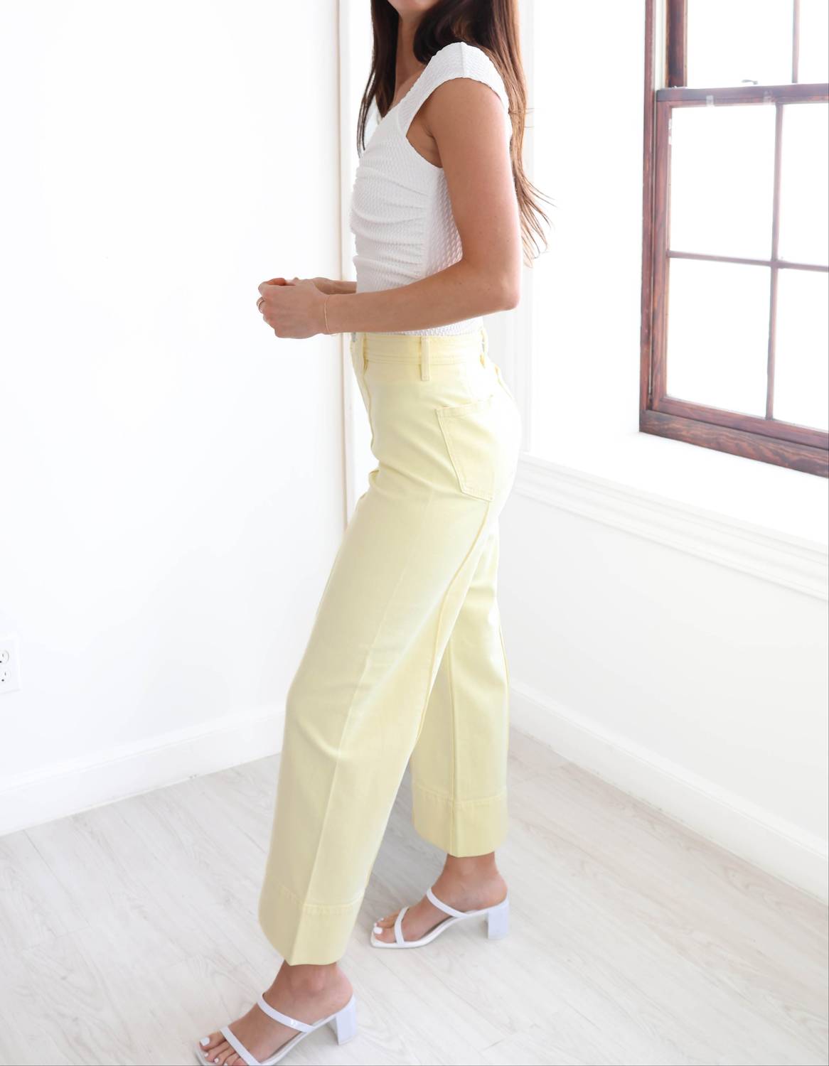 Pistola - Women's Penny Pintuck Wide Leg Jeans - clothing - cotton - flare