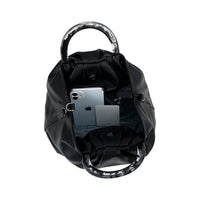 Pixie Mood - Women's Dumpling Tote Bag - Small - bags - black - handbags