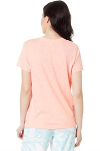 Pj Salvage - Back To Basics Short Sleeve Tee - clothing - cotton - blend - pink