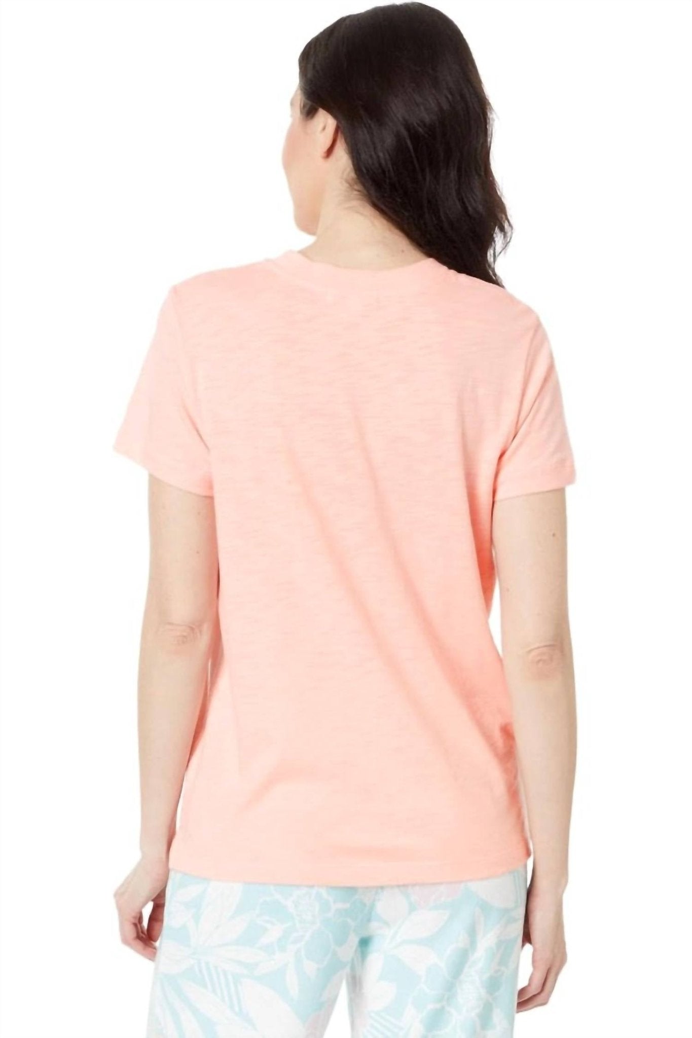 Pj Salvage - Back To Basics Short Sleeve Tee - clothing - cotton - blend - pink