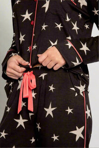 Pj Salvage - Bed Time Stories Pajama Set - black - clothing - loungewear