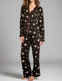 Pj Salvage - Bed Time Stories Pajama Set - black - clothing - loungewear