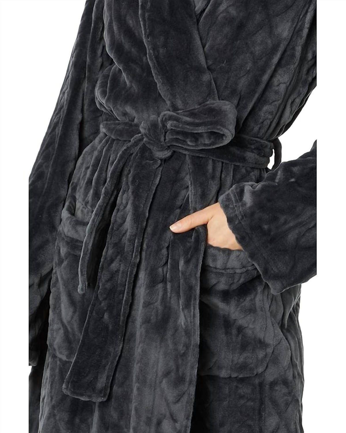 Pj Salvage - Cable Knit Plush Robe