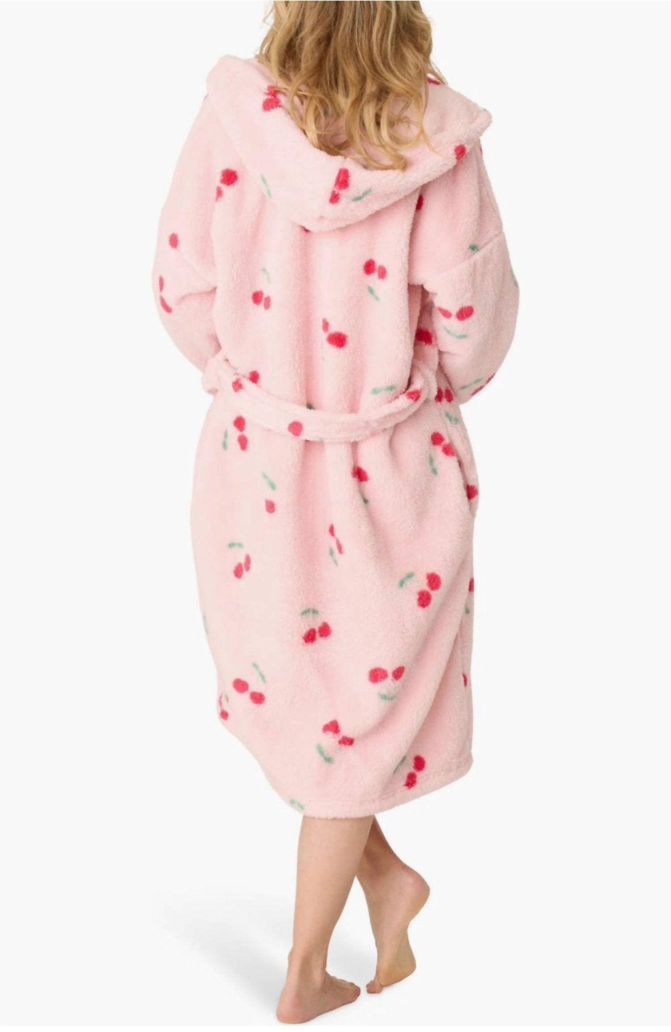 Pj Salvage - Cherry Print Hooded Robe - clothing - intimates - loungewear