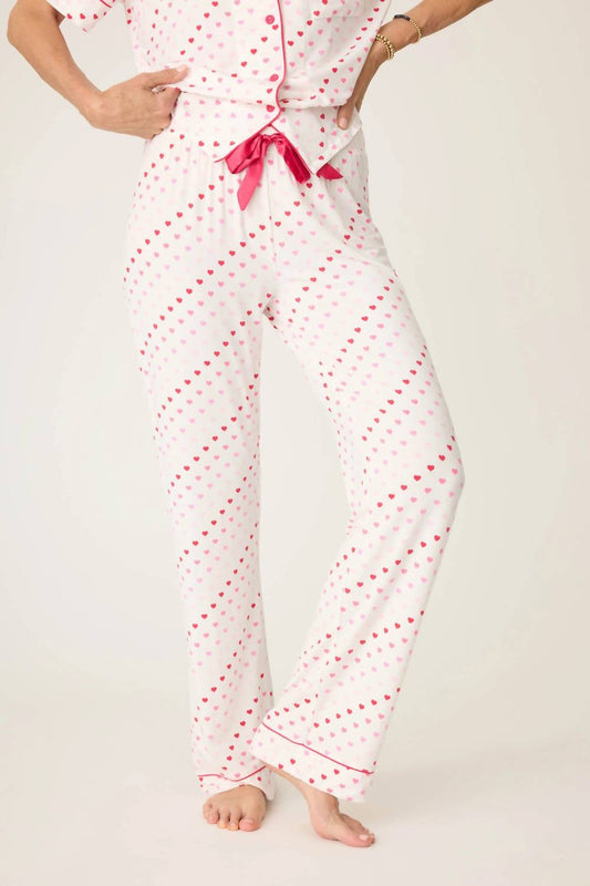 Pj Salvage - Day Dreams Heart Pajama Pant - clothing - graphic - modal