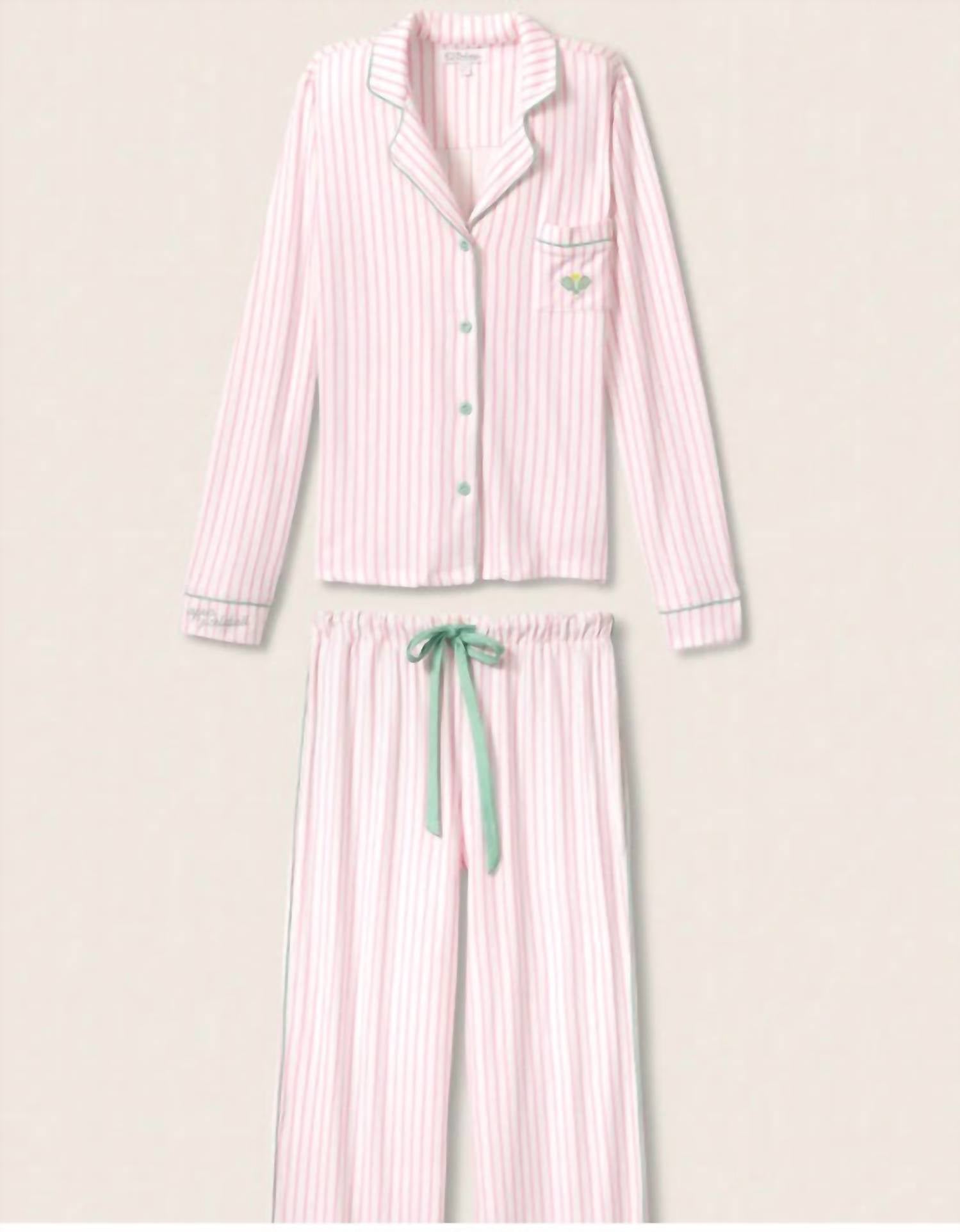 Pj Salvage - Happiest On The Court Striped Pj Set - clothing - loungewear - loungewear - set
