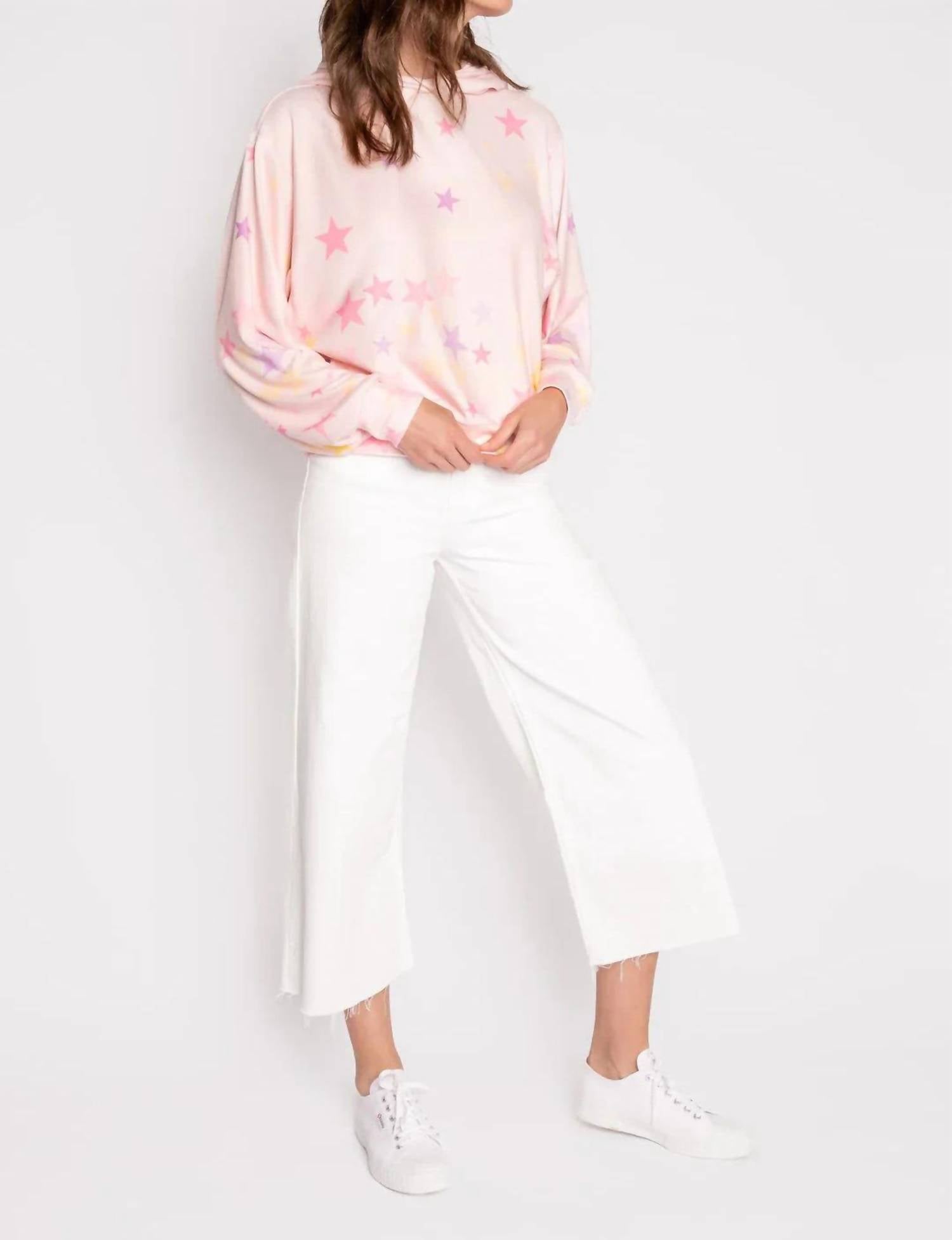 Pj Salvage - Peachy Party Star Hoodie - clothing - hoodies - patterned