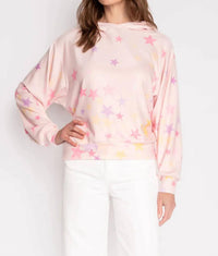 Pj Salvage - Peachy Party Star Hoodie - clothing - hoodies - patterned