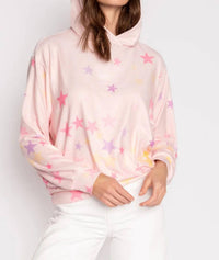 Pj Salvage - Peachy Party Star Hoodie - clothing - hoodies - patterned