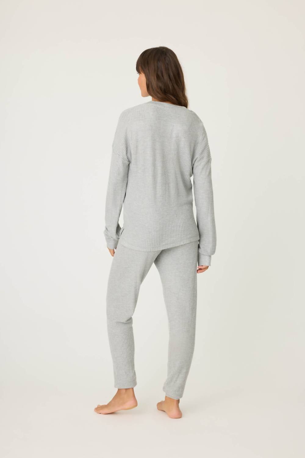Pj Salvage - Sparkle Thermal Ski Set - clothing - grey - loungewear