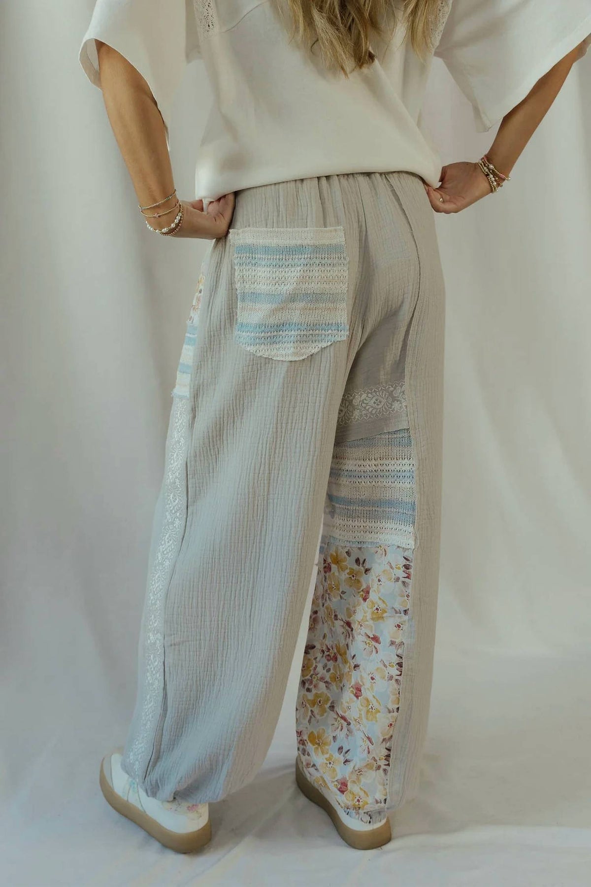 Pol - Andie Floral Patch Pants