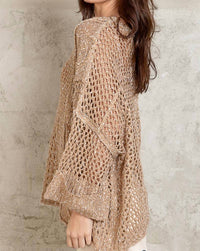 Contrast Knit Spring Sweater