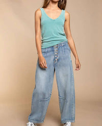 Pol - Denim Boyfriend Pants