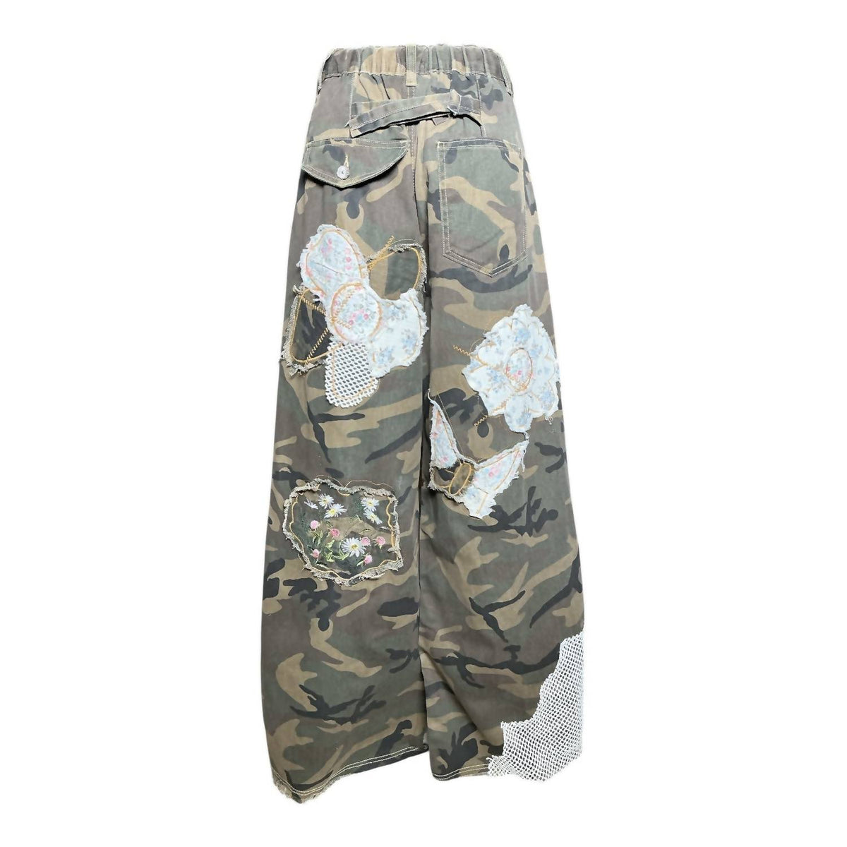Pol - GI Jane Patchwork Wide Leg Pants
