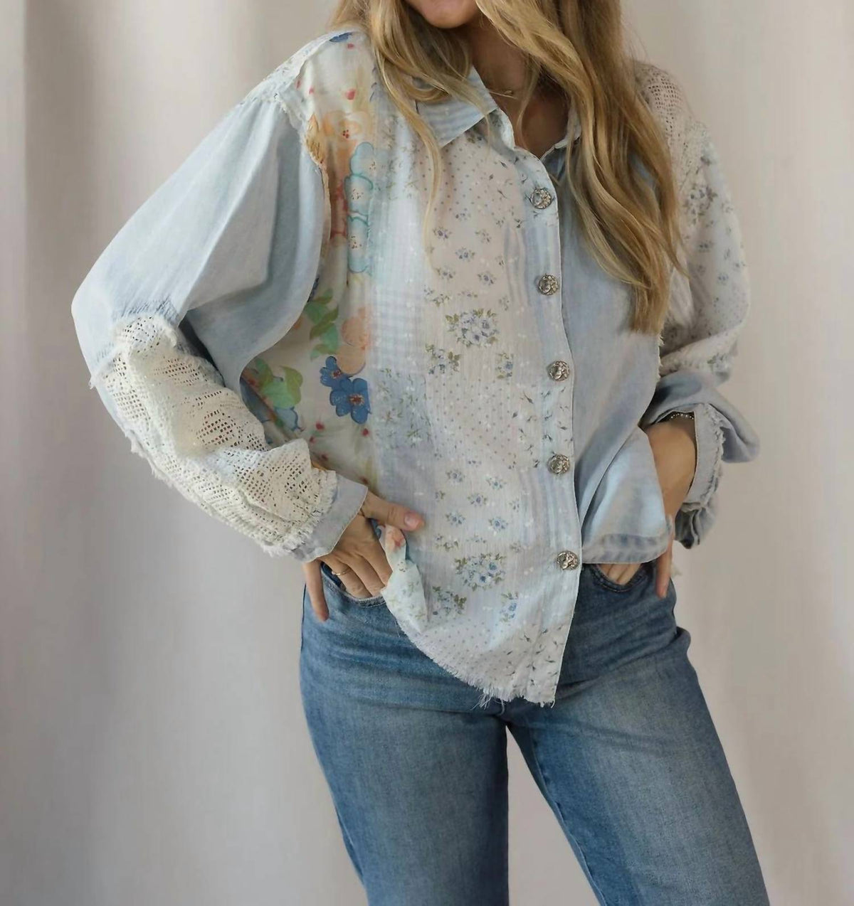 Pol - Gina Patchwork Jacket