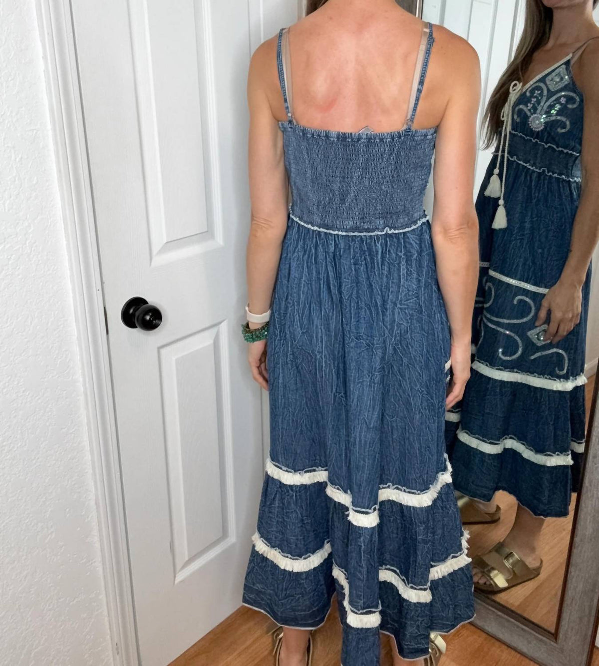 Pol - Gypsy Denim Midi Dress