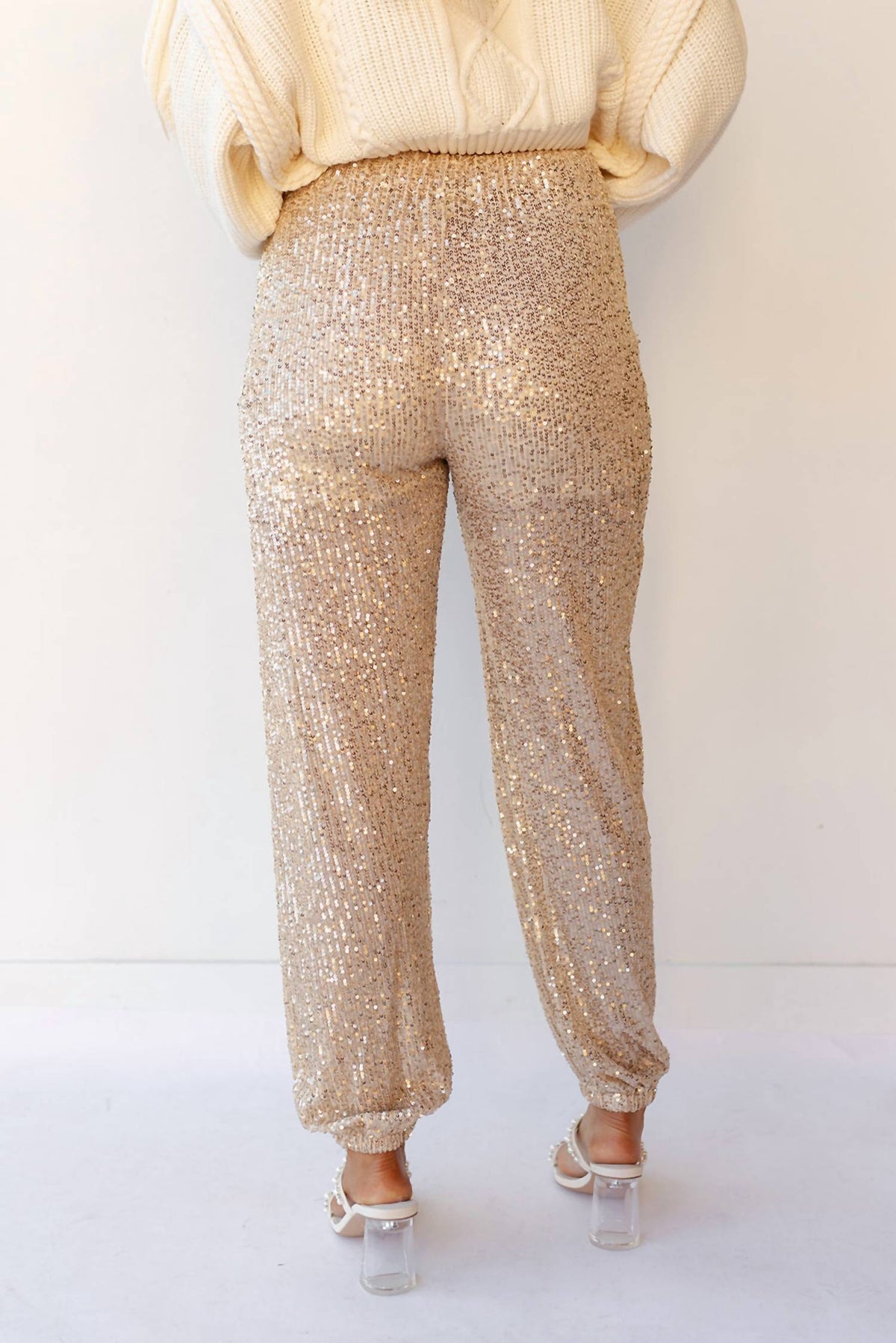 Pol - Last Minute Plans Sequine Pants