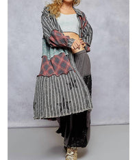 Pol - Long Button Down Jacket